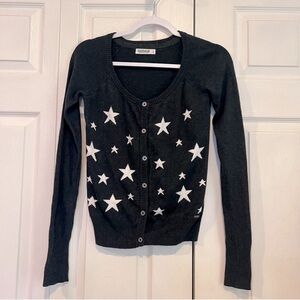 🟡 Garage Gray and White Button Down Cardigan Sweater - XS